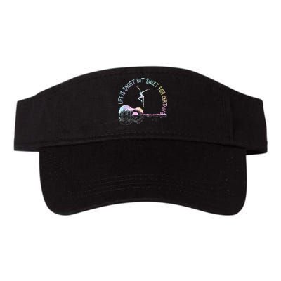 Music Lover Life Is Short But Sweet For Certain Guit Tie Dye Valucap Bio-Washed Visor