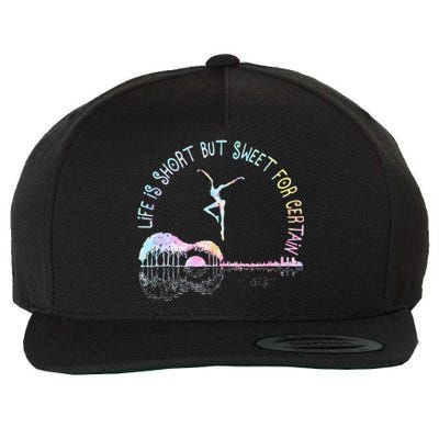 Music Lover Life Is Short But Sweet For Certain Guit Tie Dye Wool Snapback Cap