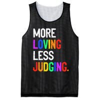 More Loving Less Judging Mesh Reversible Basketball Jersey Tank