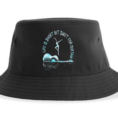 Music Lover Life Is Short But Sweet For Certain Guitar Sustainable Bucket Hat