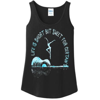 Music Lover Life Is Short But Sweet For Certain Guitar Ladies Essential Tank