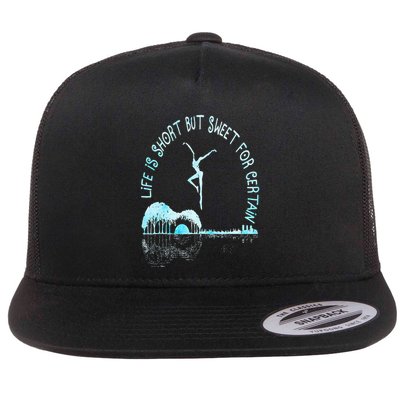 Music Lover Life Is Short But Sweet For Certain Guitar Flatbill Hat