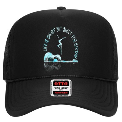 Music Lover Life Is Short But Sweet For Certain Guitar Trucker Hat