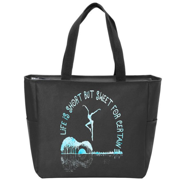 Music Lover Life Is Short But Sweet For Certain Guitar Zip Tote Bag