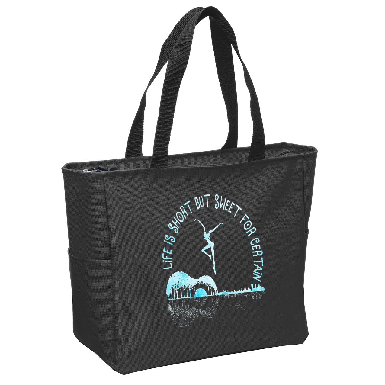 Music Lover Life Is Short But Sweet For Certain Guitar Zip Tote Bag