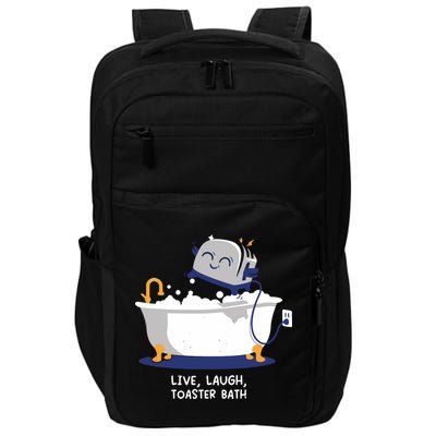 Mandatoryfunday Live Laugh Toaster Bath Impact Tech Backpack