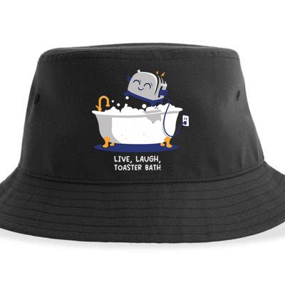 Mandatoryfunday Live Laugh Toaster Bath Sustainable Bucket Hat