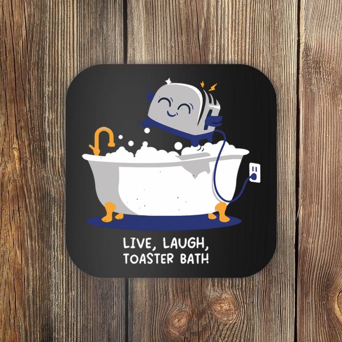 Mandatoryfunday Live Laugh Toaster Bath Coaster