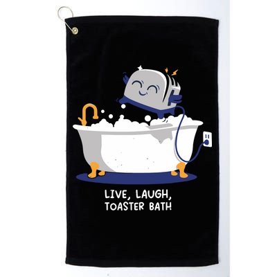 Mandatoryfunday Live Laugh Toaster Bath Golf Towel