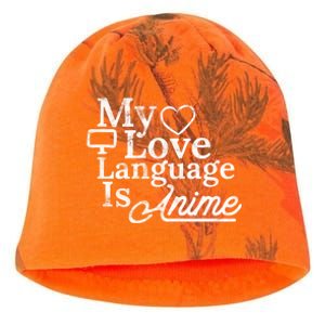 My Love Language Is Anime Kati - Camo Knit Beanie