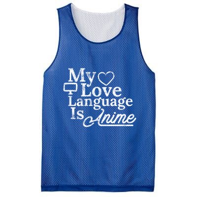 My Love Language Is Anime Mesh Reversible Basketball Jersey Tank
