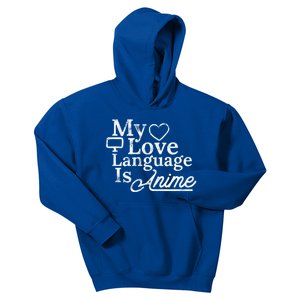 My Love Language Is Anime Kids Hoodie