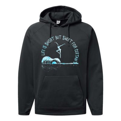 Music Lover Life Is Short But Sweet For Certain Guitar Performance Fleece Hoodie