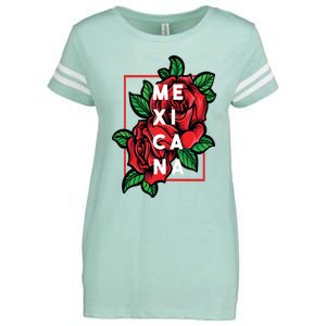 Mexicana Latinx Latina Proud Gift For Mexican Girlfriend Enza Ladies Jersey Football T-Shirt