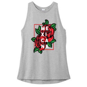 Mexicana Latinx Latina Proud Gift For Mexican Girlfriend Ladies PosiCharge Tri-Blend Wicking Tank