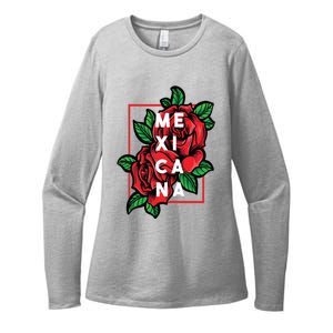 Mexicana Latinx Latina Proud Gift For Mexican Girlfriend Womens CVC Long Sleeve Shirt