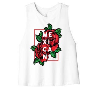 Mexicana Latinx Latina Proud Gift For Mexican Girlfriend Women's Racerback Cropped Tank