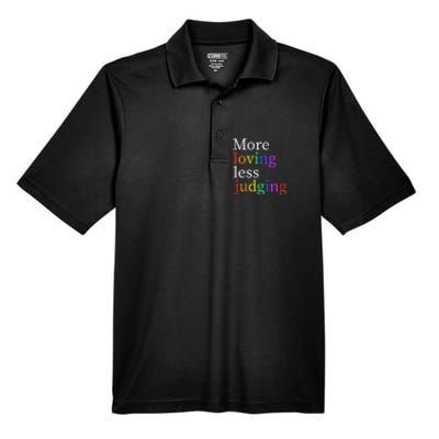 More Loving Less Judging Men's Origin Performance Pique Polo