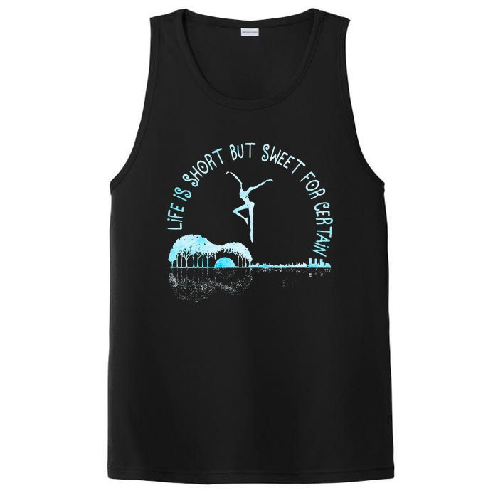 Music Lover Life Is Short But Sweet For Certain Guitar PosiCharge Competitor Tank