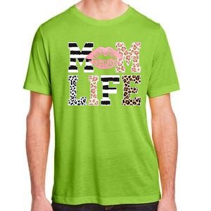 Mom Life Leopard Lips Adult ChromaSoft Performance T-Shirt