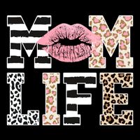 Mom Life Leopard Lips Backpack