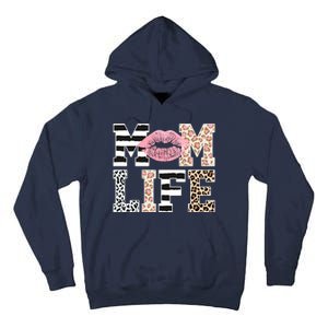 Mom Life Leopard Lips Tall Hoodie