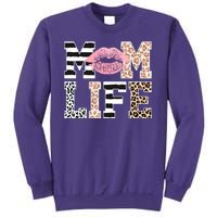 Mom Life Leopard Lips Sweatshirt