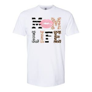 Mom Life Leopard Lips Softstyle CVC T-Shirt