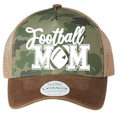 Mom's Little League Football Jr High School Football Mom Funny Gift Legacy Tie Dye Trucker Hat