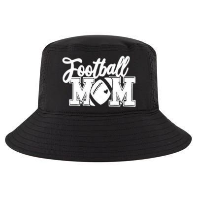 Mom's Little League Football Jr High School Football Mom Funny Gift Cool Comfort Performance Bucket Hat