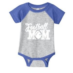 Mom's Little League Football Jr High School Football Mom Funny Gift Infant Baby Jersey Bodysuit