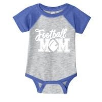 Mom's Little League Football Jr High School Football Mom Funny Gift Infant Baby Jersey Bodysuit