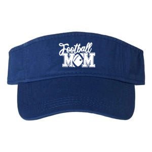 Mom's Little League Football Jr High School Football Mom Funny Gift Valucap Bio-Washed Visor