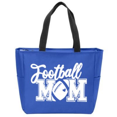 Mom's Little League Football Jr High School Football Mom Funny Gift Zip Tote Bag