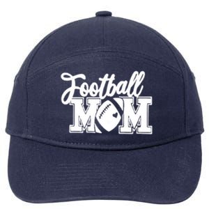 Mom's Little League Football Jr High School Football Mom Funny Gift 7-Panel Snapback Hat