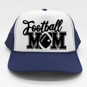 Mom's Little League Football Jr High School Football Mom Funny Gift Trucker Hat