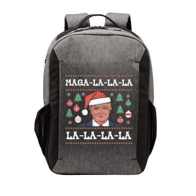 Maga La La La Donald Trump Potus 47 Ugly Christmas Vector Backpack