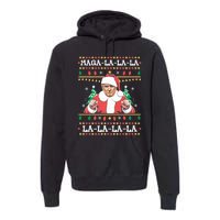 Maga La La La Funny Trump Ugly Christmas Sweater Xmas 2024 Premium Hoodie