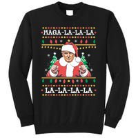 Maga La La La Funny Trump Ugly Christmas Sweater Xmas 2024 Tall Sweatshirt