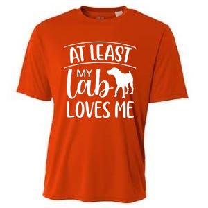 My Lab Loves Me Labrador Retriever Dog Valentine's Day Funny Gift Cooling Performance Crew T-Shirt