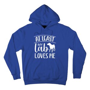 My Lab Loves Me Labrador Retriever Dog Valentine's Day Funny Gift Hoodie