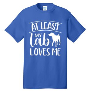 My Lab Loves Me Labrador Retriever Dog Valentine's Day Funny Gift Tall T-Shirt