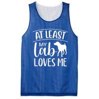 My Lab Loves Me Labrador Retriever Dog Valentine's Day Funny Gift Mesh Reversible Basketball Jersey Tank