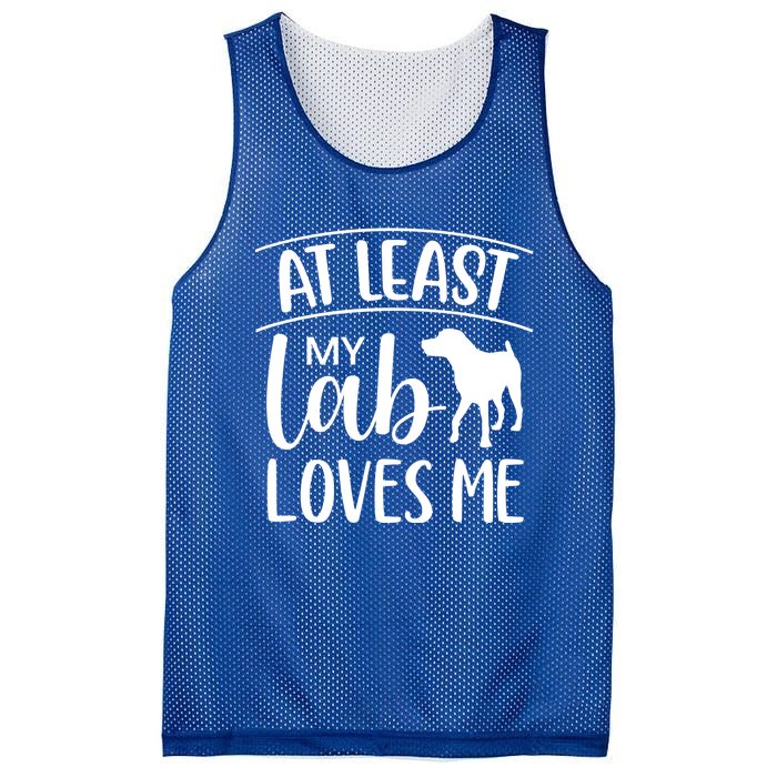 My Lab Loves Me Labrador Retriever Dog Valentine's Day Funny Gift Mesh Reversible Basketball Jersey Tank