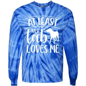 My Lab Loves Me Labrador Retriever Dog Valentine's Day Funny Gift Tie-Dye Long Sleeve Shirt