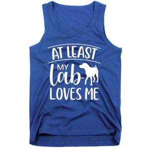 My Lab Loves Me Labrador Retriever Dog Valentine's Day Funny Gift Tank Top