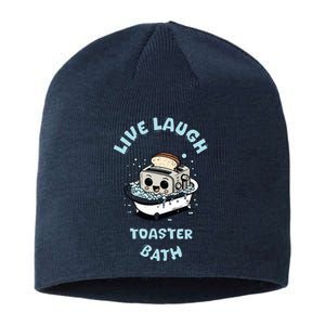 Mandatoryfunday Live Laugh Toaster Bath Sustainable Beanie