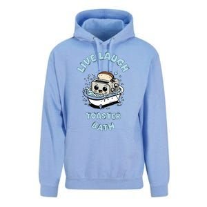 Mandatoryfunday Live Laugh Toaster Bath Unisex Surf Hoodie