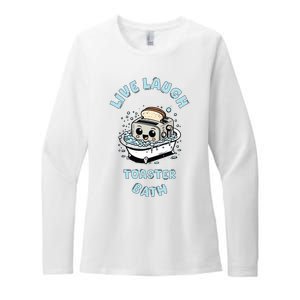 Mandatoryfunday Live Laugh Toaster Bath Womens CVC Long Sleeve Shirt