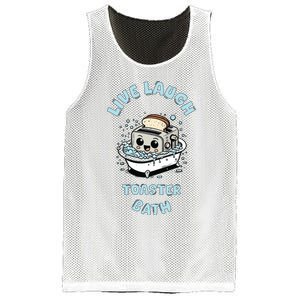 Mandatoryfunday Live Laugh Toaster Bath Mesh Reversible Basketball Jersey Tank